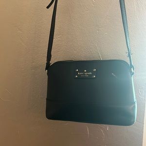 Black kate spade cross body purse